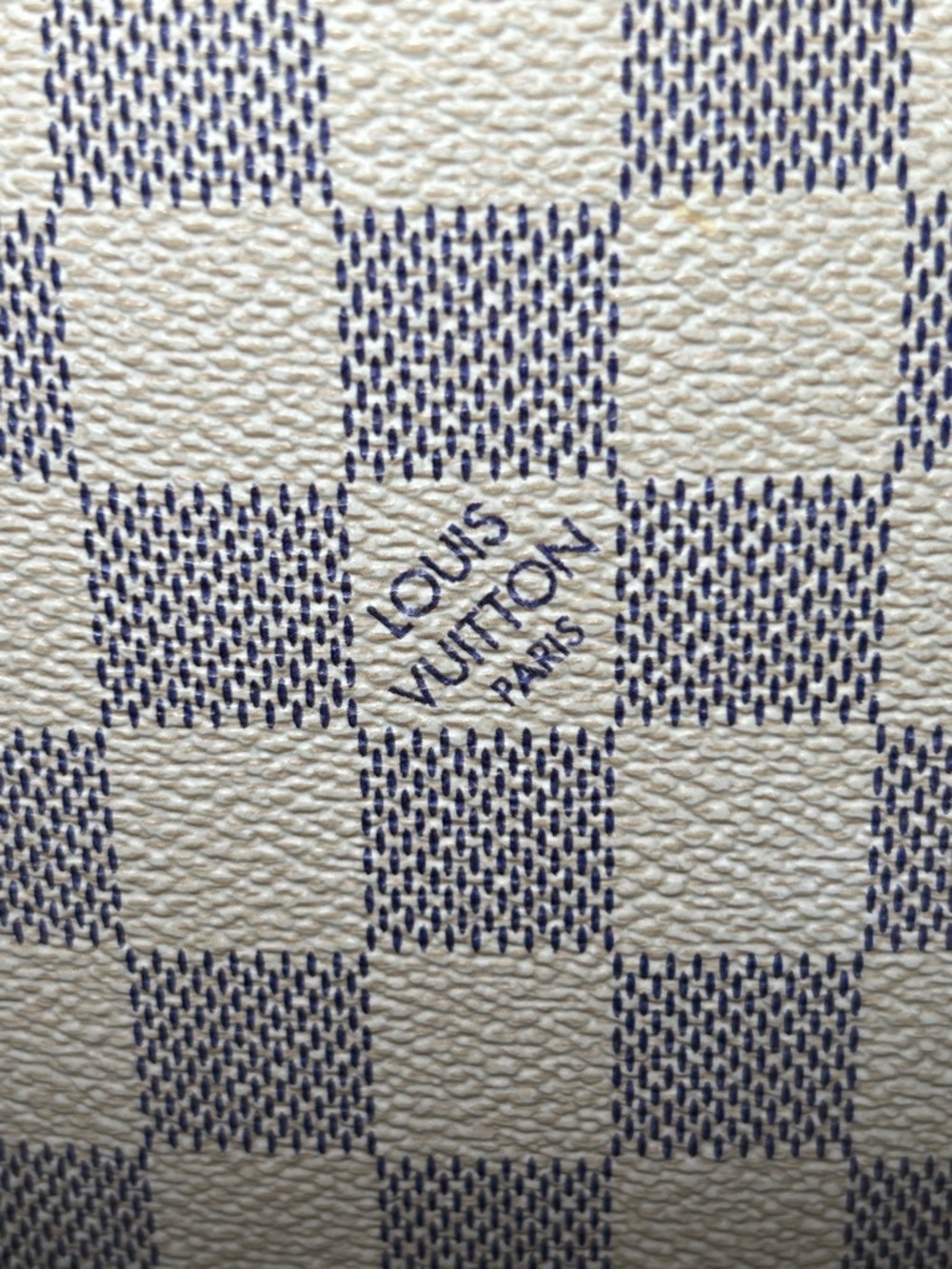 395. Louis Vuitton Damier Azur Canvas Neverful MM w/coa - Picture 2 of 15